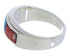 Multicolor Inlay Southwest Sterling Silver Ring Size 6-3/4 EX50984